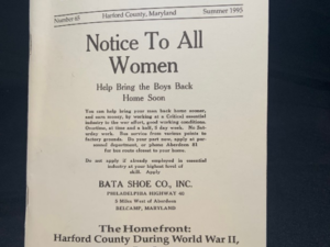 Issue #65 - The Homefront, Harford County During World War II: Part 1