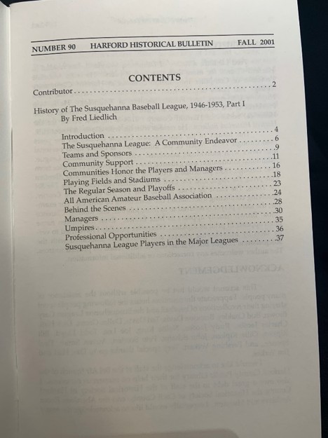 Issue #90 - History of the Susquehanna Baseball League 1946-1953: Part 1 - Image 2