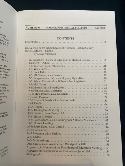 Issue #94 - One and Two Room Schoolhouses of Northern Harford County: Part 1. District 5, Dublin - Image 2