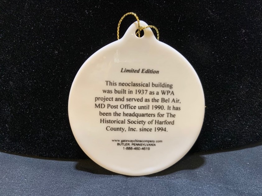 Historical Society of Harford County Christmas Ornament - Image 2