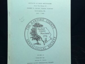 Abstracts of Death Certificates.